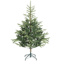 HOMCOM Árbol de Navidad Artificial 150 cm con 492 Ramas y Soporte Metálico Plegable Fácil Montaje para Salón Interior Verde