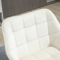 HOMCOM Poltrona Moderna Poltrona de Leitura Estofada em Veludo com Assento Amplo Pés em Madeira  67x61,5x71 cm Creme(m-7)