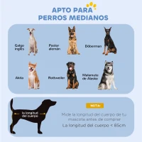 PawHut Jaula para Perros Plegable Transportín para Perros con 2 Puertas Bandeja Extraíble y Asa 121x76,5x81 cm Negro(m-5)