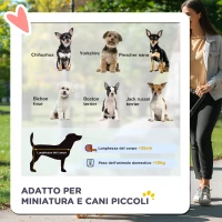 PawHut Passeggino per Cani Pieghevole in Tessuto con Cestino e Portabicchieri, 75x45x97cm - Grigio(m-4)