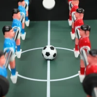 SPORTNOW 5-in-1 multispeltafel, 53 onderdelen, tafelvoetbal, tafelhockey, tafeltennis, biljart, basketbal, walnoot(m-4)