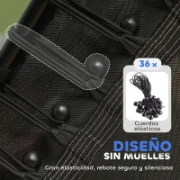 HOMCOM Cama Elástica Infantil Trampolín para Niños +3 Años con Red de Seguridad Ø163,5x190 cm Rosa(m-5)