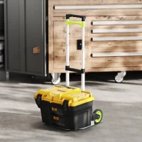 HOMCOM Carrello Portapacchi Pieghevole Capacità 70 kg con Maniglia Telescopica in Alluminio, Argento(m-9)