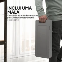 HOMCOM Conjunto de 6 Halteres Hexagonais 3 Pares de 1,5kg, 1kh e 0,5kg Conjunto de Halteres com Maleta de Transporte para Exercícios em Casa Academia Multicor(m-6)