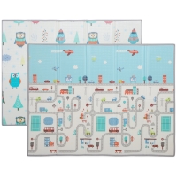 AIYAPLAY Tapis de jeu pour bébé, motif animaux, mousse, rembourrage de 1,5 cm d'épaisseur, antidérapant