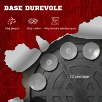 SPORTNOW Sacco Boxe da Terra con Barra Girevole, Speedball e Colpitore, in Acciaio, HDPE e PU, 80.5x48x163-205 cm(m-6)