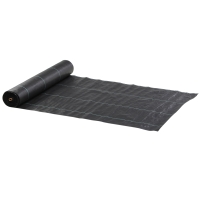Outsunny Telo per Pacciamatura 50x2 m Traspirante e Anti-UV in Polipropilene Nero