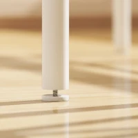 HOMCOM Set Bancone Bar e 2 Sgabelli Alti in Legno Stile Nordico con Mensola e Poggiapiedi, Bianco(m-9)