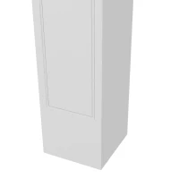 HOMCOM Moldura de Lareira Enquadramento Decorativo para Lareira Elétrica 101x19x100 cm Madeira Branca(m-5)