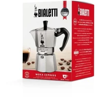 Cafetiere Italienne BIALETTI  - Moka Express - Aluminium - 4 Tasses(m-6)