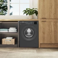 Lave-linge hublot BEKO bPRO 500 BM0WU38411FB - 8 kg - 1400 trs/min - Classe A - Noir(m-2)
