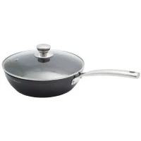 Batterie de cuisine - Tous feux dont induction - Baumalu - Aluminium forgé - Anti-adhésif - 4 pieces - Noir(m-5)