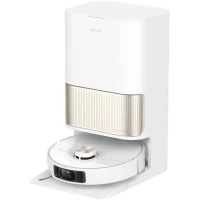 DREAME L40 Ultra Robot Aspirateur Laveur avec Serpilliere Amovible et relevable - Brosse latérale Extensible et relevable -11 000 Pa(m-1)