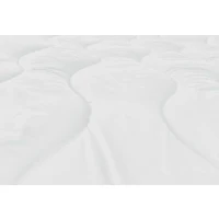 ABEIL Couette chaude Bicolore - 140 x 200 cm - Blanc et gris(m-4)