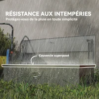 HOMCOM Caixa de Ferramentas para Reboque Caixa de Armazenamento em Alumínio Alças Largas e Antiderrapantes 99x33x25,5 cm Prata(m-5)