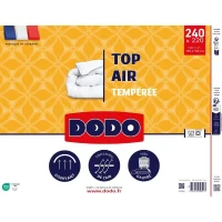 Couette tempérée - DODO - TOP AIR - 220 x 240 cm - 300G/M² - Blanc(m-2)