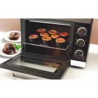 Four Compact BRANDT FC265MWST - 26L - Multifonctions - Thermostat réglable jusqu'a 250°C - Blanc et noir(m-2)