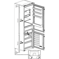 Réfrigérateur combiné BEKO - BCHA306E4SN - portes - intégrable - 289 L (220L+69L) - 193x55x54 cm(m-5)