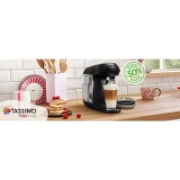 Machine a café - BOSCH - TAS109E - Tassimo Happy - 1400 W - 0,7 L - Noir / Creme(m-3)