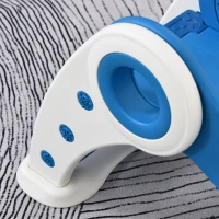 HOMCOM Toboggan Enfant Pliable 3 à 6 Ans Usage intérieur extérieur dim. 120L x 50l x 56H cm HDPE Bleu(m-15)