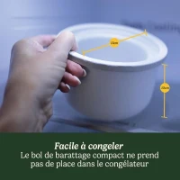 Sorbetiere  CUISINART - ICEM10E - 12 W - 475 ml - Blanc(m-5)