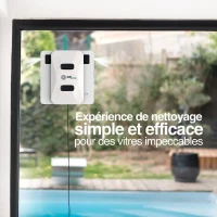 Robot Lave-vitres - EZICLEAN Windobot S5 Pro - 72 W - Blanc(m-6)