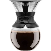 POUR OVER - Cafetiere BODUM , filtre permanent maille inox, 1.0 l, 8 tasses(m-1)