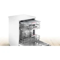 Lave-vaisselle pose libre BOSCH SMS4EMW01F SER4 - 14 couverts - Induction - L60cm - 42 dB - tiroir a couverts - Blanc(m-5)