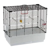 Cage petits oiseaux - FERPLAST - PIANO 4 - 59 x 33 x 55 cm - Noir(m-1)