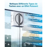 ECOVACS WINBOT W2 OMNI Robot Nettoyeur de vitres avec Station Multifonction - Recharge Pendant Le Fonctionnement(m-3)