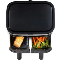Friteuse sans huile DOMO - DO537FR - Double cuve - Capacité 8L - Jusqu'a 200° - 8 programmes de cuisson - 2850W(m-6)