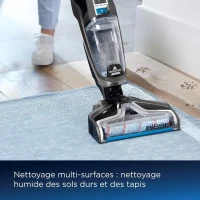 Aspirateur Balai Laveur sans Fil BISSELL B3569N Crosswave C6 Select Cordless - Nettoyage Multi-Surfaces - Autonettoyage Automatique(m-3)