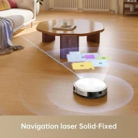 MOVA M1 - Robot Aspirateur Laveur 2 en 1 - 4500Pa - Navigation Intelligente par SoF LiDAR - Brosse multi-surfaces(m-4)