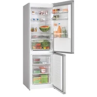 Réfrigérateur combiné - BOSCH - KGN367LDF - Classe D - 321 L - 186 x 60 x 66,50 cm - Inox(m-3)