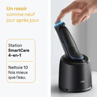 Rasoir électrique BRAUN Series 5 - Noir et bleu - Autonomie 50 minutes - Charge rapide 5 minutes(m-4)