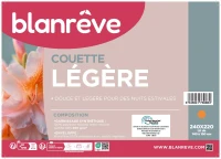 Couette - 240 x 220 cm - BLANREVE - Légere - 200gr/m² - Motifs imprimés(m-2)