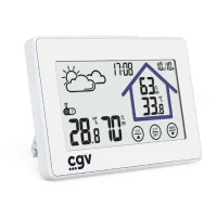 Station météo sans fil - CGV - MY METEO-1BM - Contrôle tactile - Horloge et calendrier - Facile a utiliser(m-1)