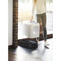 ROTHO - Maison toilette pour chat 51 x 39 x 40 cm - Bac a litiere - Blanc de Gui(m-4)