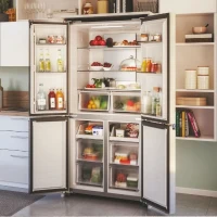 Réfrigérateur multi-portes CANDY CFQQ5T817EPS - 463L (307 + 156L) - No Frost - Classe E - Silver(m-6)