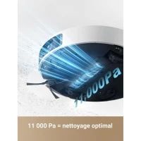 DREAME L40 Ultra Robot Aspirateur Laveur avec Serpilliere Amovible et relevable - Brosse latérale Extensible et relevable -11 000 Pa(m-2)