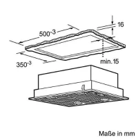 Groupe filtrant 650 m3/H - BOSCH DHL555BL - 50 cm - Classe C  79.8 kWh/an - Evacuation ou recyclage avec filtre a charbon DH - Métal(m-2)