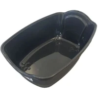 SAMBA Maison de toilette a chat - Bac a litiere - 56 x 40 x 39 cm - Noir et blanc - PET DESIGN(m-4)