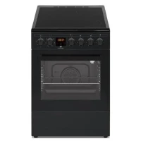 Cuisiniere vitrocéramique CONTINENTAL EDISON CECV50FCB - 4 feux -  L49.5 x H82.7 xP58 cm - Noir(m-1)