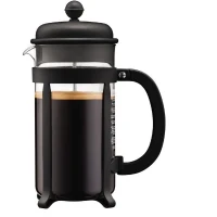 Cafetiere a piston - BODUM - Java - Monture et couvercle en plastique - 8 tasses - 1 l - Noir(m-1)