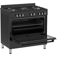Cuisiniere a gaz - BERTAZZONI - SEL925MN - 5 foyers - 3,6 Kwh - 90 cm - Noir(m-2)