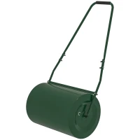Outsunny Rasenwalze 63 l mit Schaber – Metall, 123 x 58 x 40 cm, Dunkelgrün(m-6)