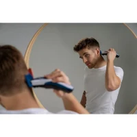 Tondeuse a cheveux - WAHL - COLOR PRO CORDLESS - 3,5 W - 8 sabots - Autonomie : 60 min - Bleu / Gris(m-2)