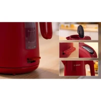 Bouilloire - BOSCH - TWK2M164 MyMoment - Rouge Mate - indicateur de tasses - niveau d'eau visible(m-5)