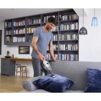Aspirateur a main sans fil BLACK+DECKER NVC220WC-QW Dustbuster Lithium 7,2V 15,5 AirWatts 385 ml Gris métalisé(m-3)