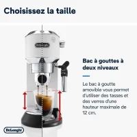 Machine expresso classique - DELONGHI EC 685.W Dedica Style - Blanc(m-6)